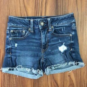 AE Denim Super Stretch Shorts - Size 00